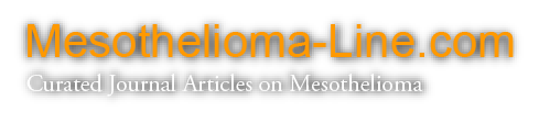 Mesothelioma Line: Curated journal articles on mesothelioma.